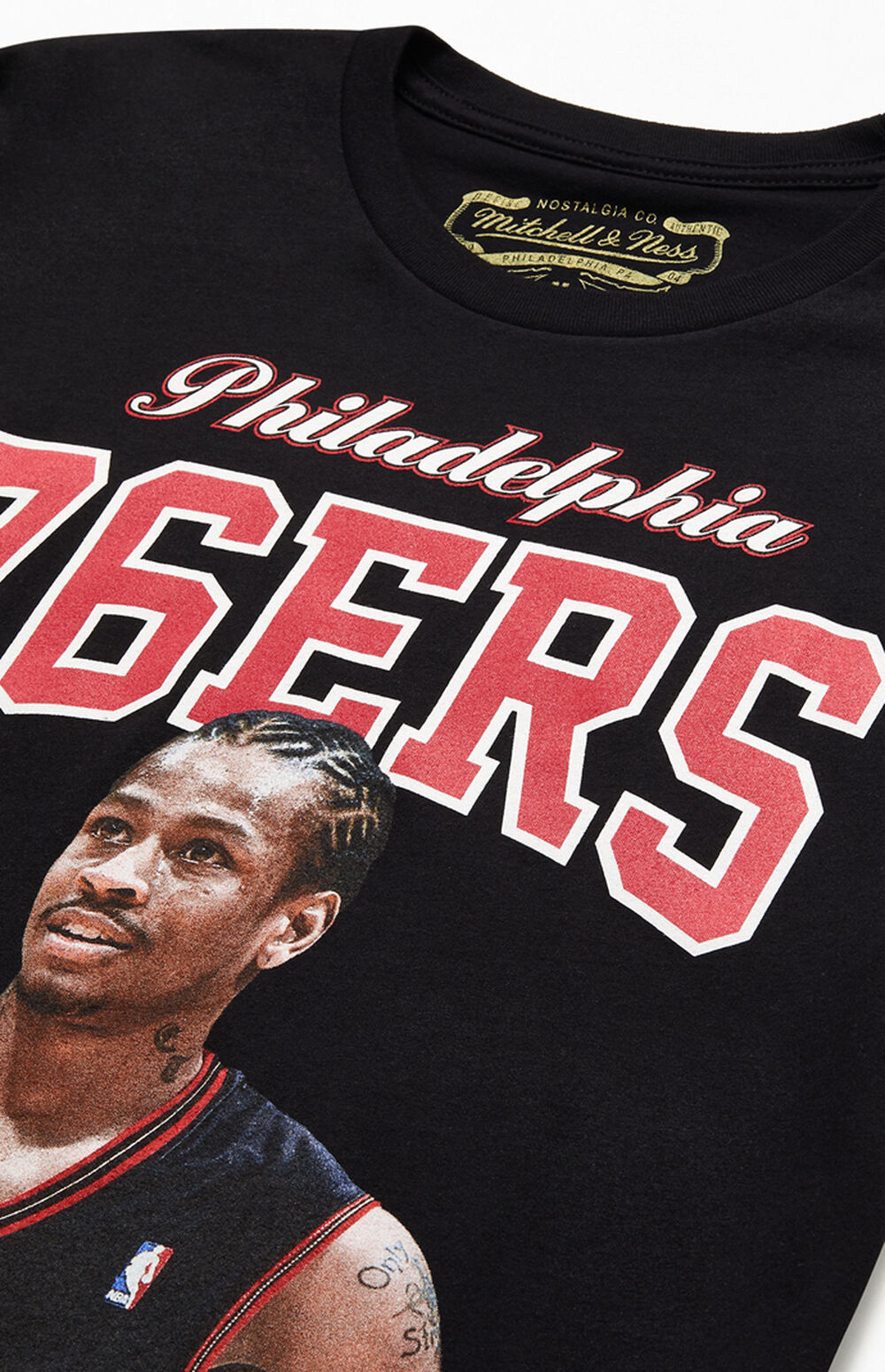Mitchell And Ness Courtside Iverson T Shirt Pacsun