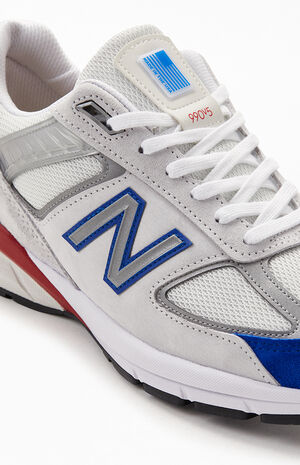 New Balance White & Red 990v4 Made in US Shoes | PacSun