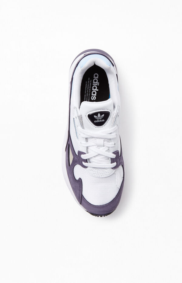 adidas Women's Purple & White Falcon Sneakers | PacSun | PacSun