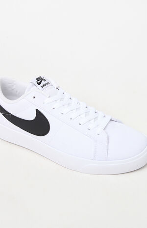Nike SB White & Black Air Zoom Blazer Low Canvas Shoes | PacSun