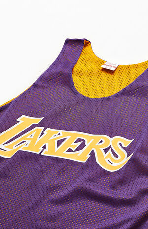 NBA Los Angeles LAKERS Russell Athletic Reversible Basketball