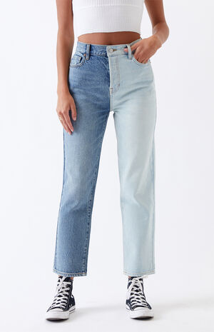 PacSun Two Piece High Waisted Straight Leg Jeans | PacSun