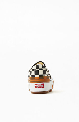 Vans Checkerboard Stacked Slip-On Sneakers | PacSun