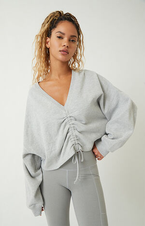 LA Hearts by PacSun Wrap Fleece Pullover Sweatshirt