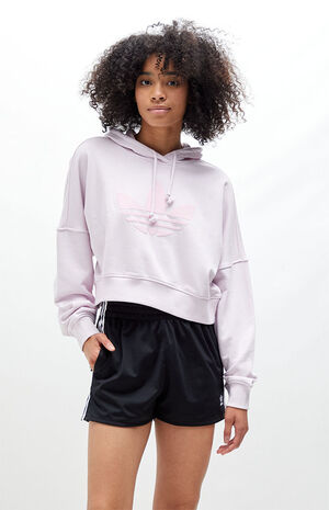adidas Light Pink '80s Cropped Hoodie | PacSun