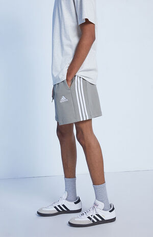 adidas Green 3-Stripes FT Sweat Shorts | PacSun