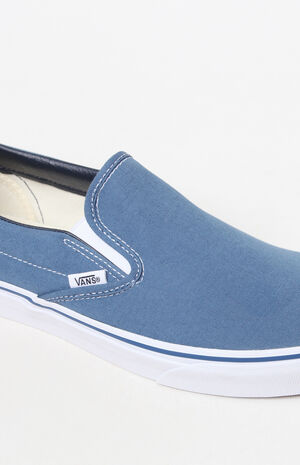 Vans Classic Blue Slip-On Shoes | PacSun