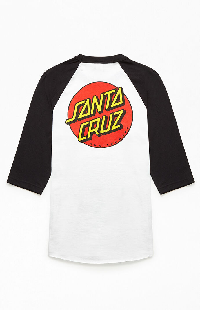 Santa Cruz Classic Dot Raglan Baseball T-Shirt | PacSun