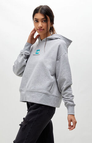 The North Face Heather Grey Logo Play Hoodie | PacSun
