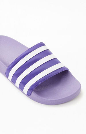 adidas Women's Purple Adilette Slide Sandals | PacSun