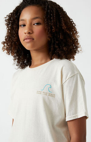 Womens Wave T-Shirt White, PacSun Graphic Tees