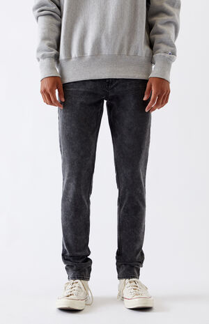Washed Black Stacked Skinny Jeans | PacSun | PacSun