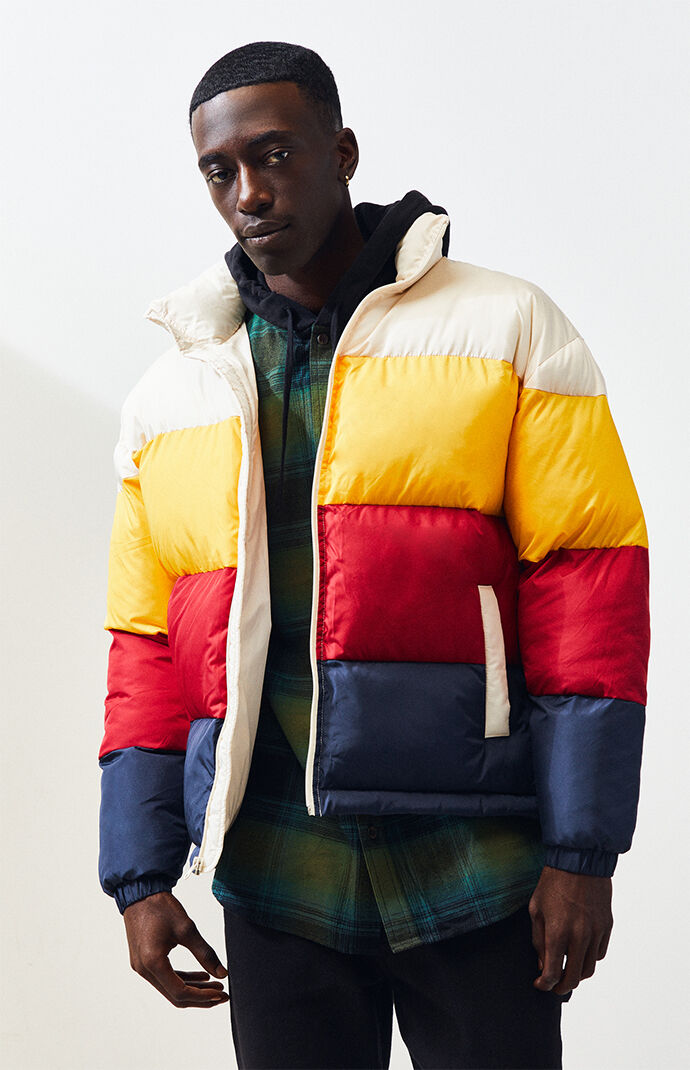 PacSun Multi Color OS Solid Puffer Jacket | PacSun