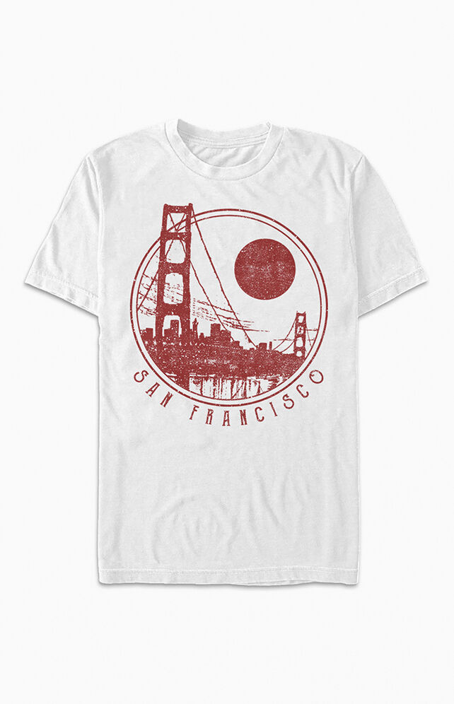 Best Selling PacSun Womens San Francisco Redux T-Shirt - White size Small |  AccuWeather Shop