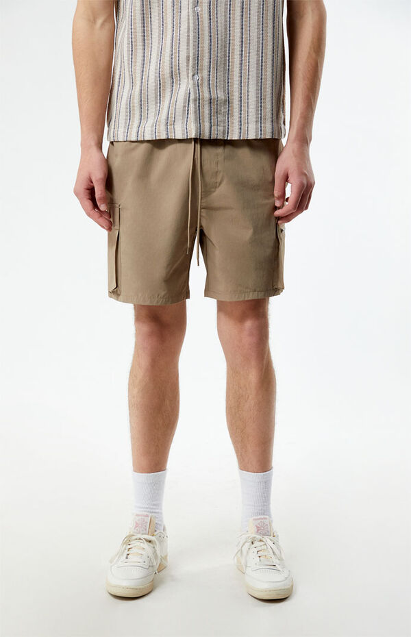 PacSun slater cord cargo shorts in cream