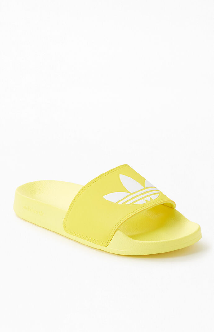 adidas Yellow Adilette Lite Slide Sandals at PacSun.com