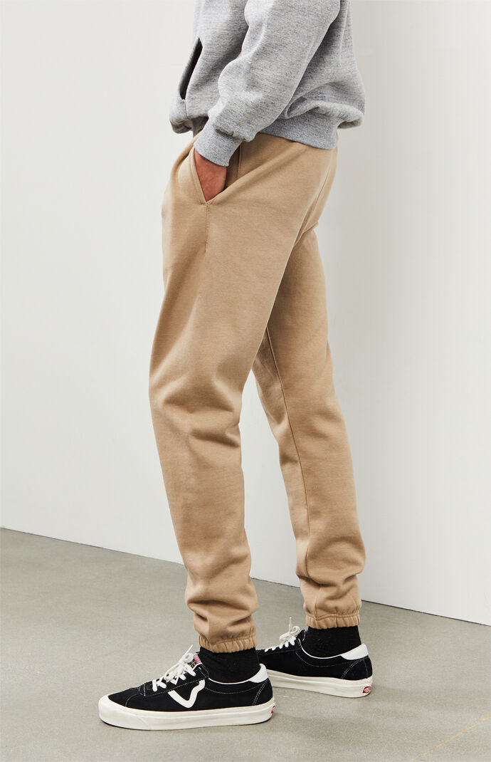 tan sweatpants