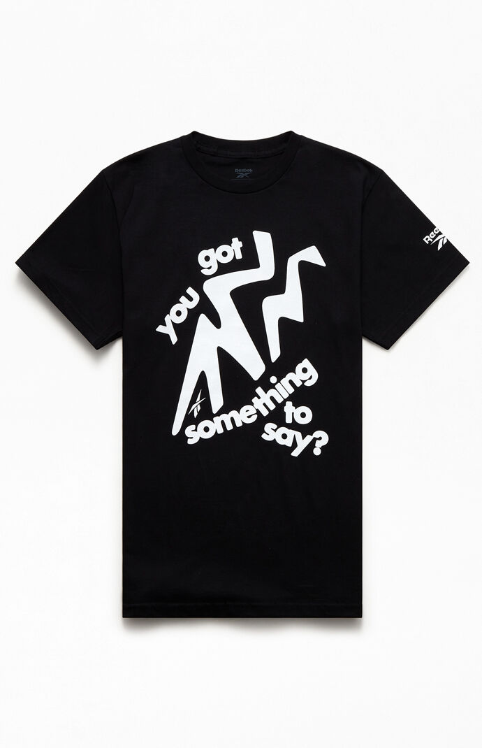 Reebok Black Something To Say T-Shirt | PacSun