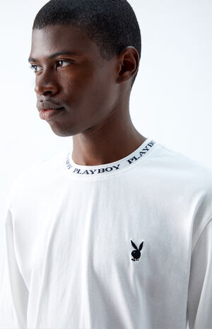 Playboy By PacSun Logo Collar Long Sleeve T-Shirt | PacSun