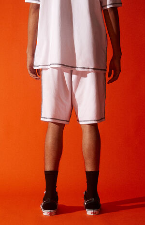 A$AP WORLDWIDE x Russell Athletic White Volley Shorts | PacSun