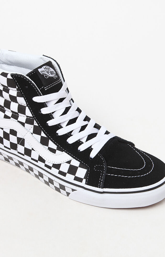 Vans Sk8-Hi Reissue Checkerboard Black and White Shoes at PacSun.com