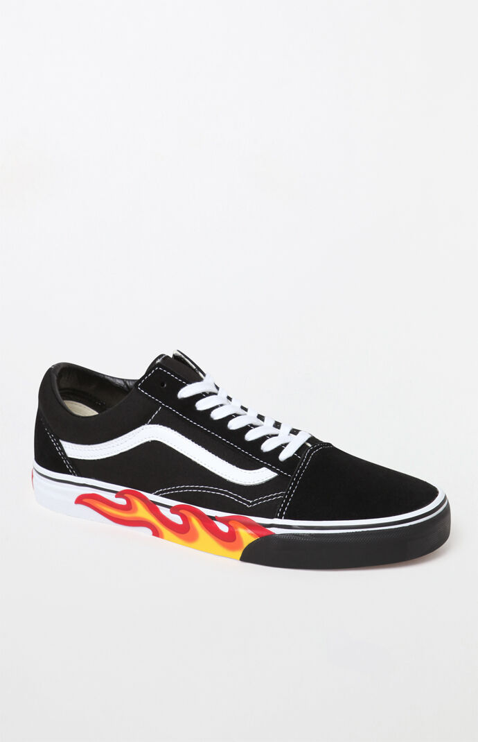 Vans Flame Cut Out Old Skool Shoes | PacSun