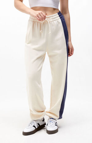 adidas Navy & White Modern B-Ball Sweatpants | PacSun
