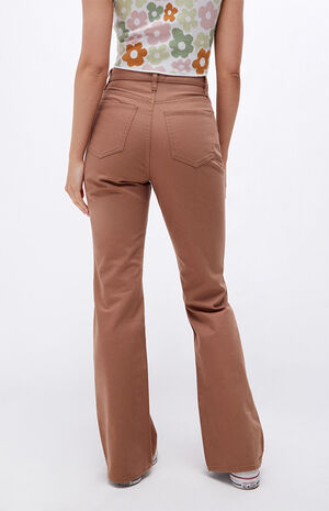 PacSun Brown High Waisted Bootcut Jeans, PacSun