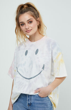 Smiley Face Tie Dye Smiley Face T-Shirt | PacSun