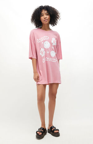 Smiley Keep Growing Oversized T-Shirt | PacSun