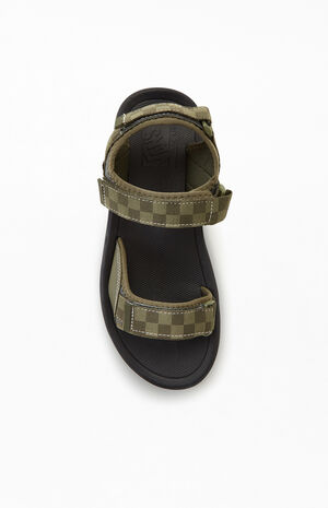 Vans Olive Checker UltraRange Tri-Lock Sandals | PacSun