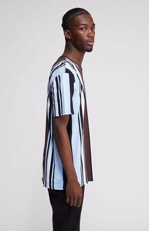 PacCares Black Vertical Striped T-Shirt | PacSun