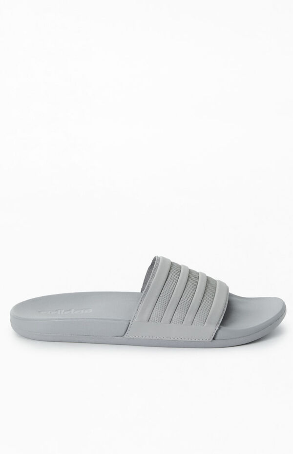 adidas Gray Adilette Slide Sandals | PacSun