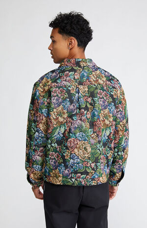 PacSun Jacquard Floral Gas Jacket | PacSun