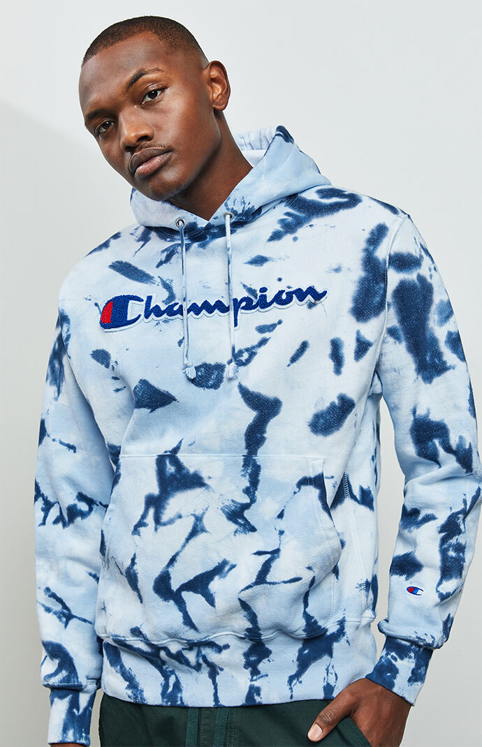 blue champion hoodie pacsun
