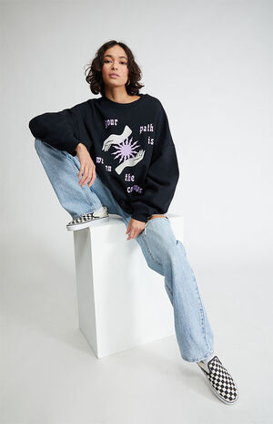 PacSun Your Path In Cosmos Oversized Sweatshirt | PacSun