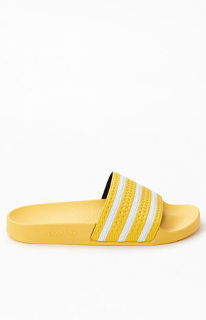 adidas Yellow Adilette Slide Sandals | PacSun
