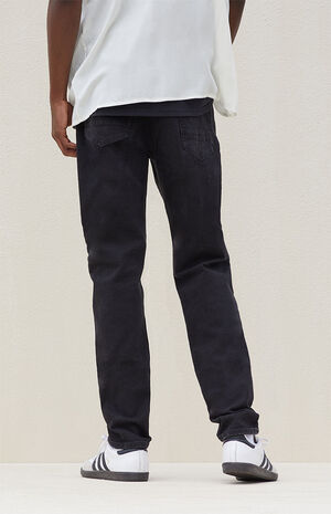 PacSun Black Wash Slim Taper Comfort Jeans | PacSun