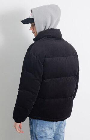 PacSun Black Corduroy Puffer Jacket | PacSun