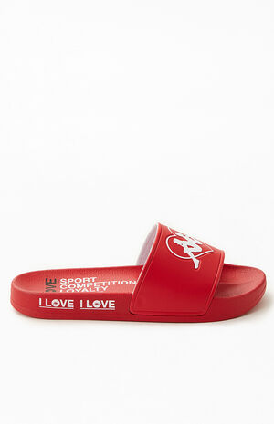 Sandals PacSun | Aasiaat Kappa Red 1 Authentic Slide