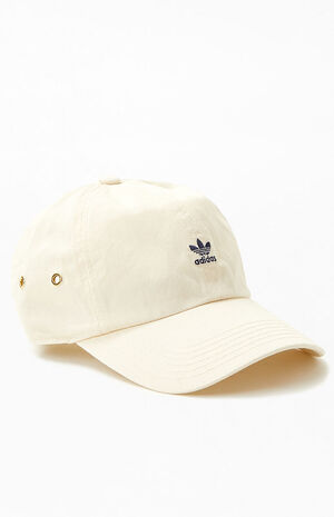adidas White OG Relaxed Mini Logo Dad Hat | PacSun