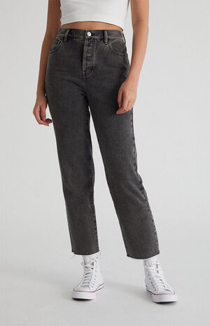PacSun Eco Black Distressed High Waisted Baggy Jeans