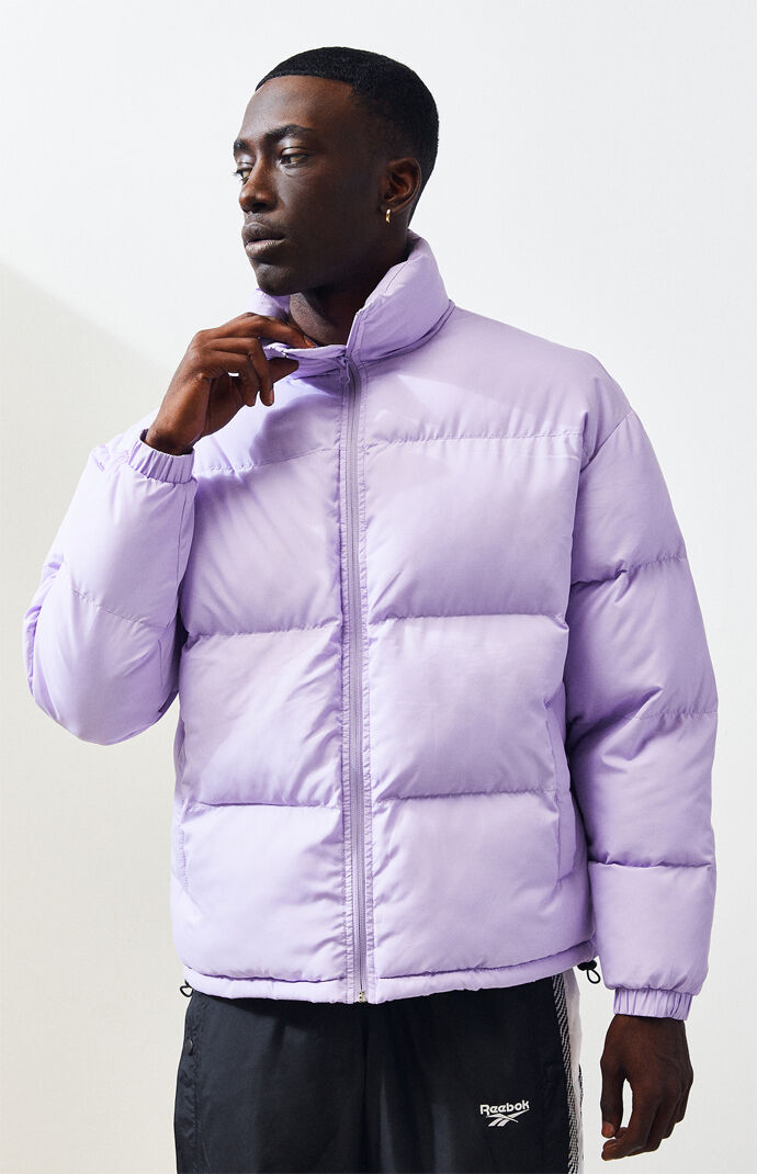 PacSun Lavender Solid Puffer Jacket | PacSun