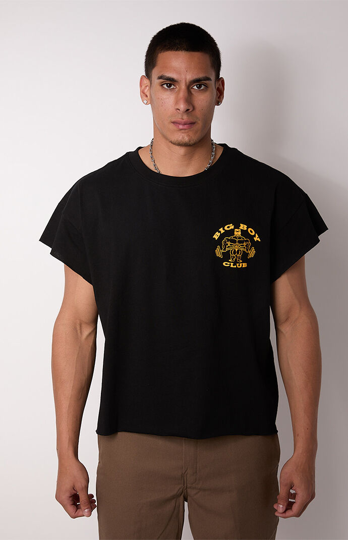 YIWO Big Boy Club Cap Cropped T-Shirt