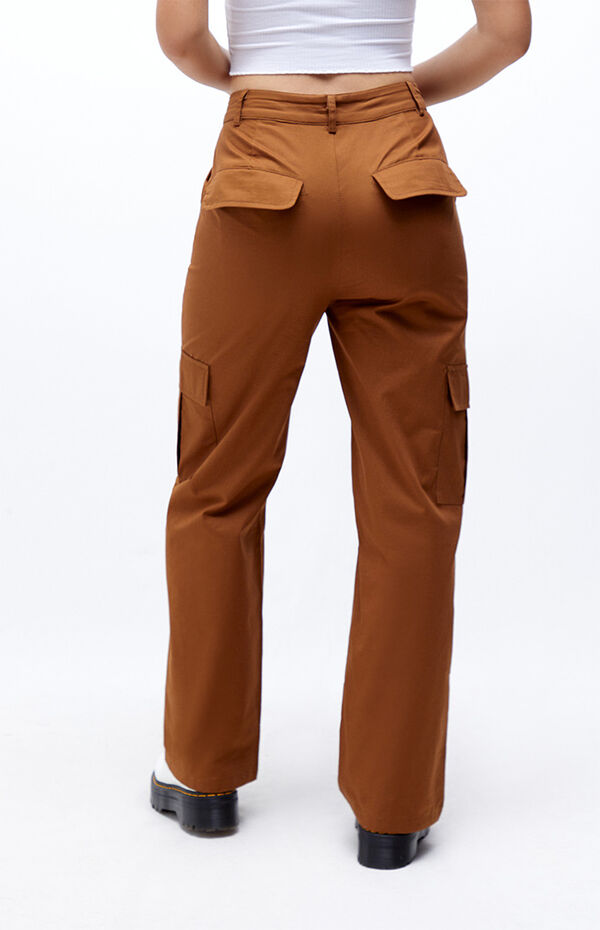 Daisy Street Brown Cargo Trousers | PacSun