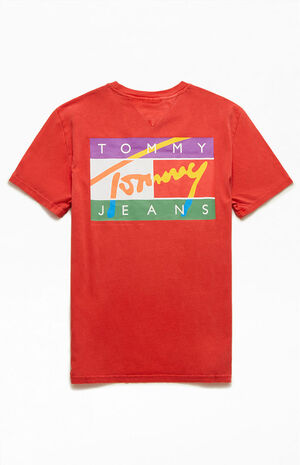 Tommy Jeans Signature Pop Flag T-Shirt | PacSun