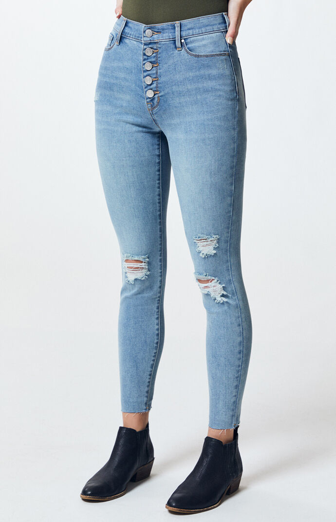 high waisted ankle jeggings