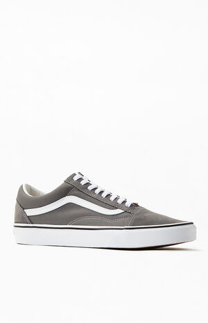 Vans Old Skool Gray & White Shoes | PacSun