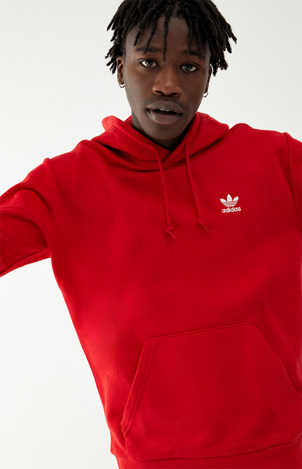 adidas Red Essential Hoodie | PacSun