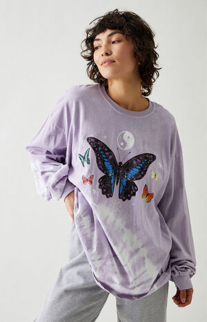 Desert Dreamer Butterflies & Symbols Long Sleeve T-Shirt | PacSun
